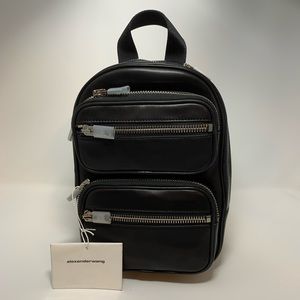 Alexander Wang Attica Black Leather Backpack